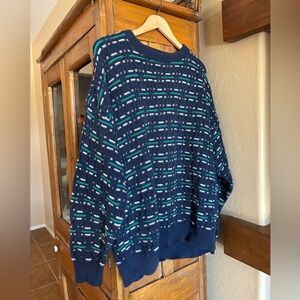 Hampton Bay Trading Company 3D Knit Vintage Cotton Sweater • Xtra Large